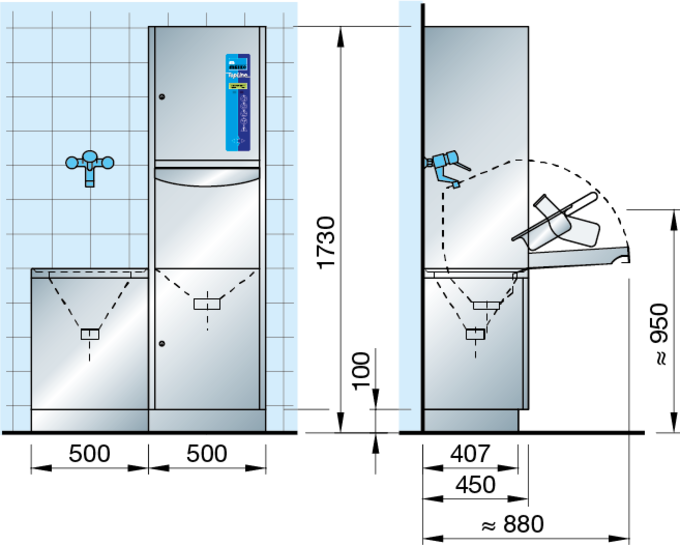 Plano de dimensiones TopLine 20 A